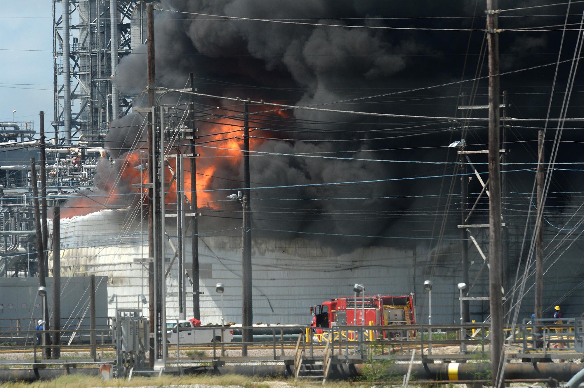 Fire at Valero Port Arthur refinery appears to damage storage tank