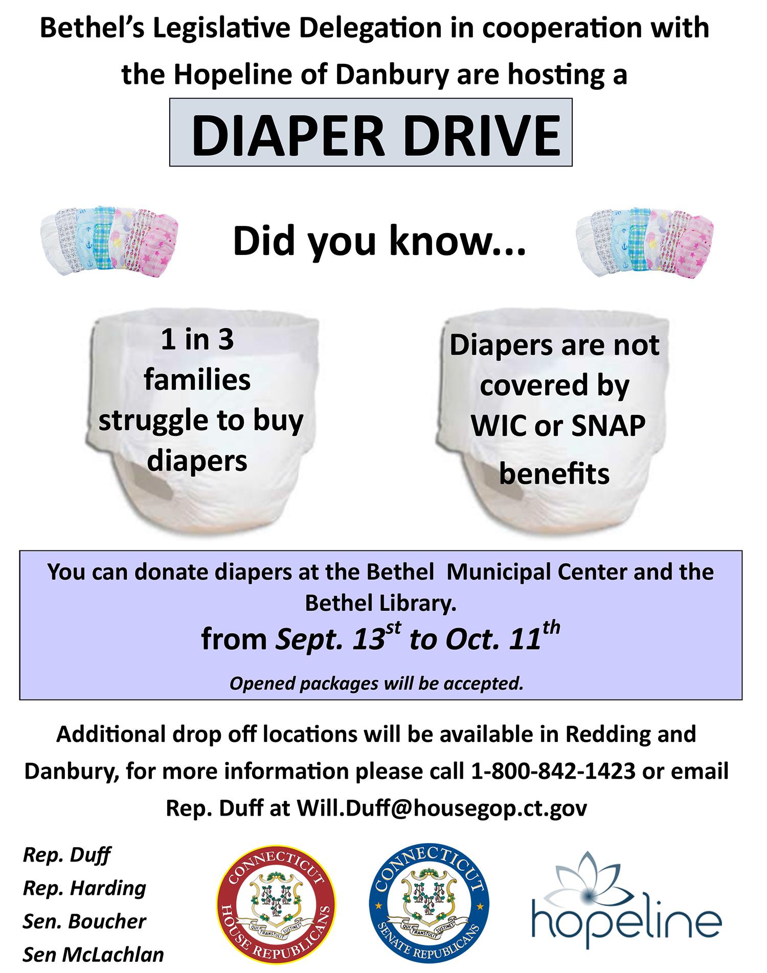 Diaper donations needed in Bethel