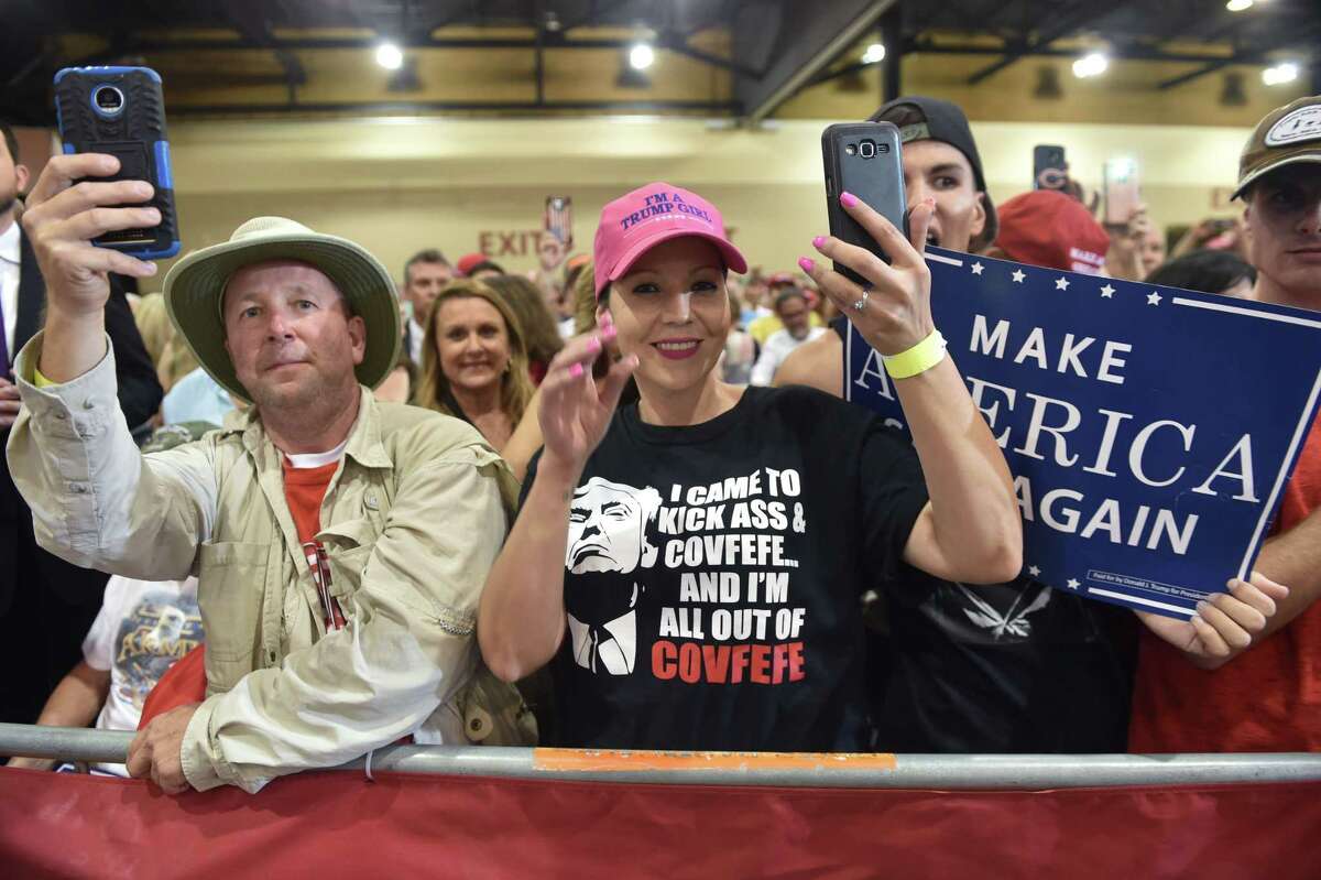 Supporters cheer as President Donald Trump speaks at a “Make America Great Again” rally on Aug. 22 in Phoenix. News reporters did not depict Trump’s speeches at this event accurately, says a reader, and none enumerated his many accomplishments.
