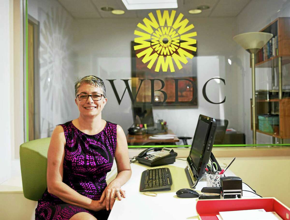 Women’s Business Development Council CEO Fran Pastore at the WBDC office in Stamford.