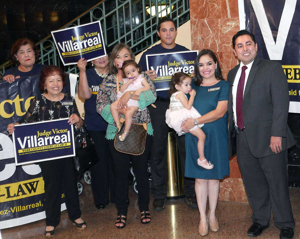 Surrounded by family, friends and supporters, Judge Victor Villarreal announced his 2018 Primary Election Campaign for Webb County Court-at-Law II, Tuesday, September 19, 2017, at the Webb County Justice Center Rotunda.
