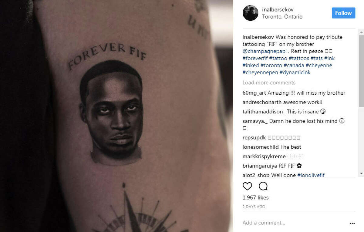 Drake adds tattoo of Denzel Washington's face to portrait collection
