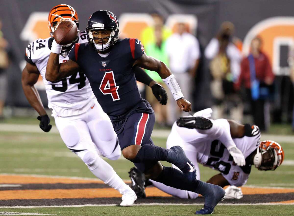 Texans QB Deshaun Watson made his first NFL start in 2017 against the Bengals, beating them on a Thursday night in Cincinnati. He faces them again Sunday at NRG Stadium.