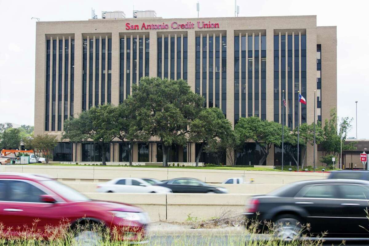 The Credit Human credit union headquarters building at 6061 I-10 West is seen Wednesday, Sept. 20, 2017. The building still shows the company's former name, San Antonio Credit Union.