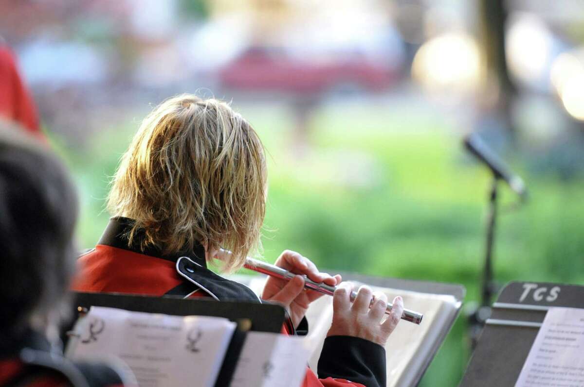Photos from St. Peter's Drum Corps performing at Torrington Coe