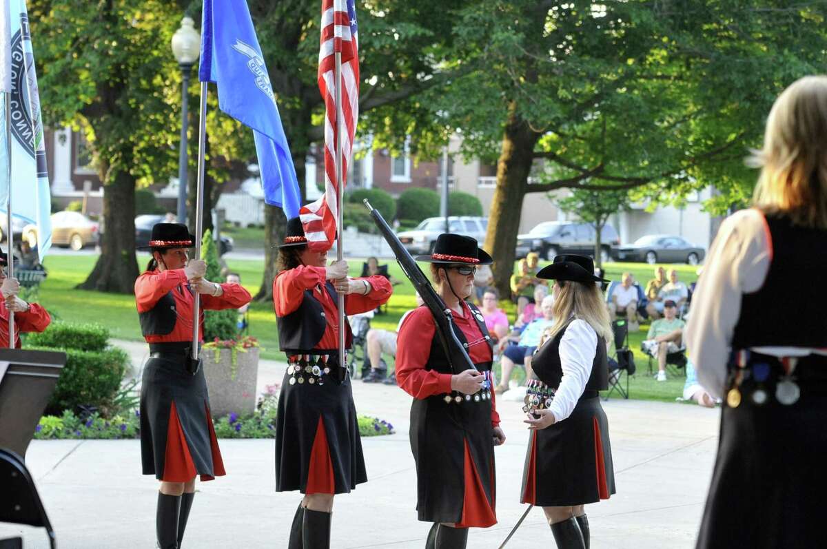 Photos from St. Peter's Drum Corps performing at Torrington Coe