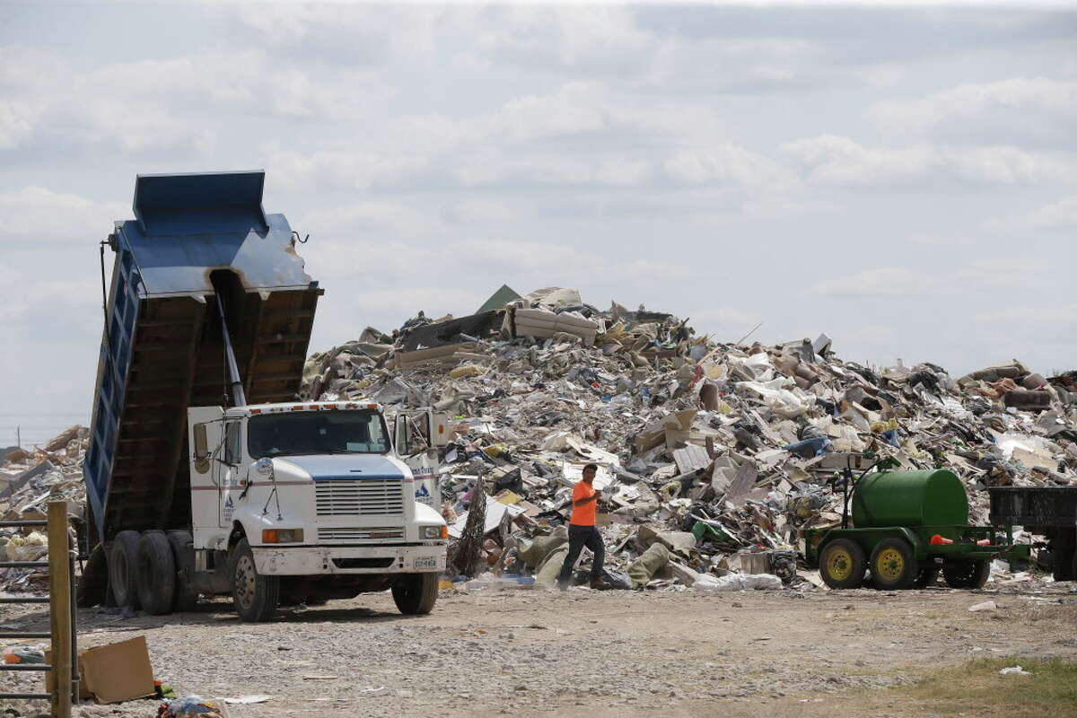At least two unauthorized dump sites have built up on private property without required permits from the state environmental commission.