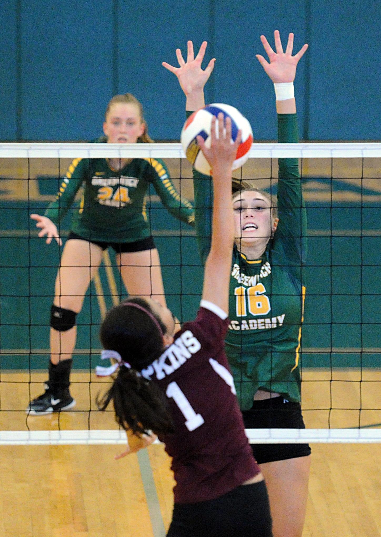 Greenwich Academy volleyball team swept by Hopkins