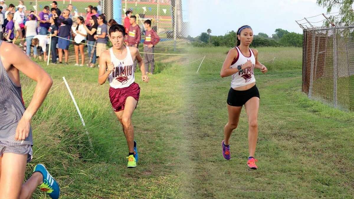 Texas A&M International’s Eugene Garza and Rebekah Hernandez paced the Dustdevils to team titles at the Islander Splash on Saturday in Corpus Christi.