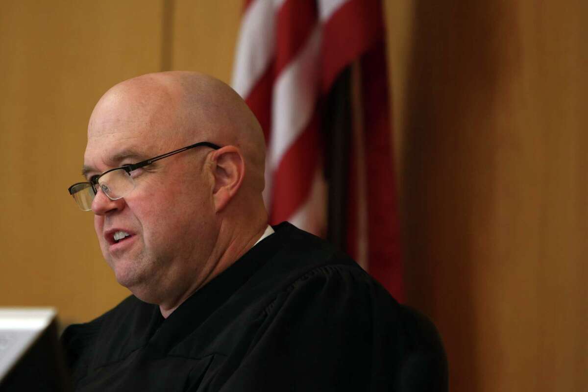 Judge Sean O'Donnell listens to arguments during Seattle v. Jalil, Wednesday, Sept. 27, 2017 at the King County Courthouse. Judge O'Donnell will allow the King County Superior Court to review a lower court's decision mandating that the city consider a diversion for a man accused of sexual exploitation, which challenges the city's new policy focused on prosecuting johns.