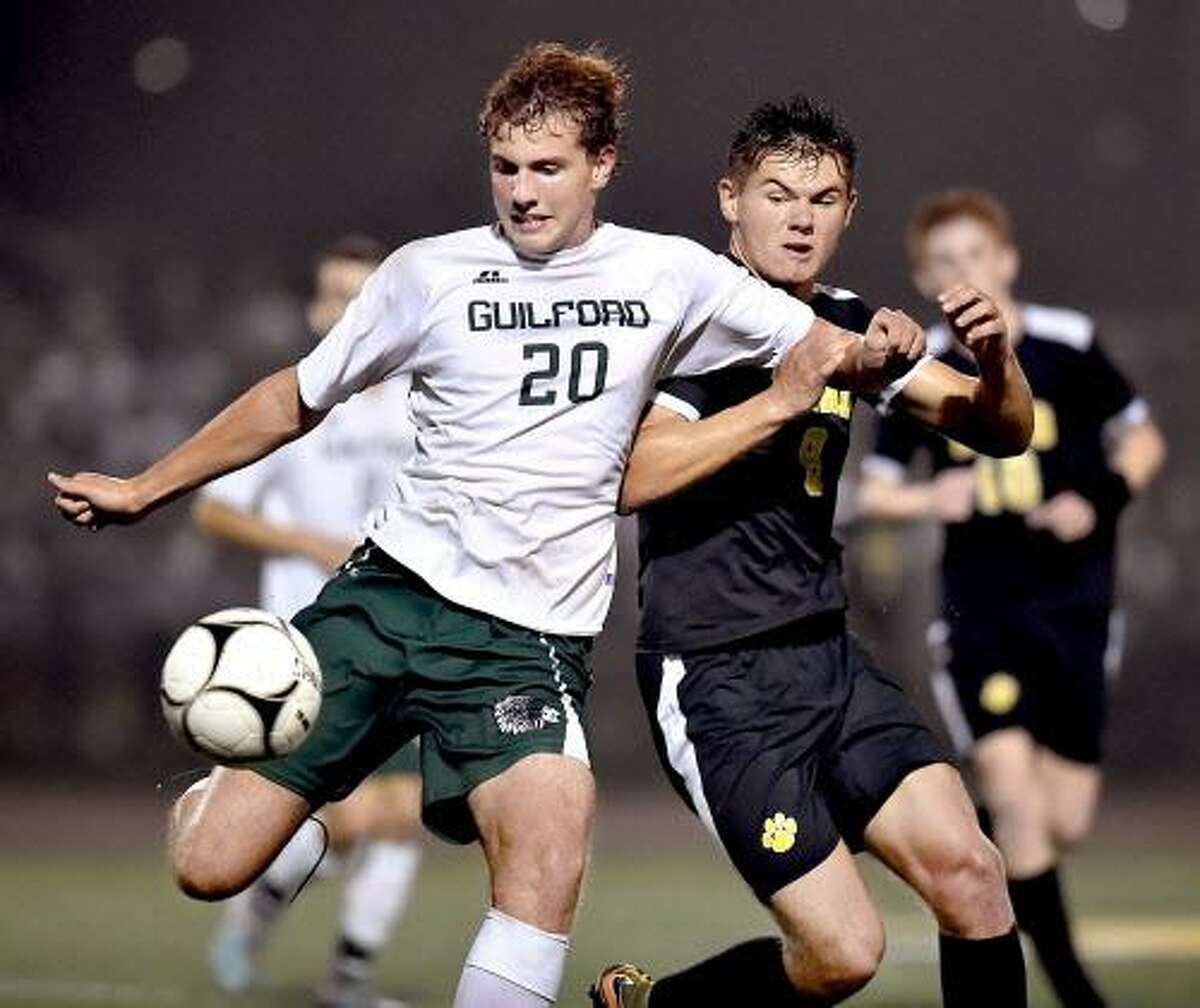 Boys soccer Guilford remains perfect, deals Hand its first loss