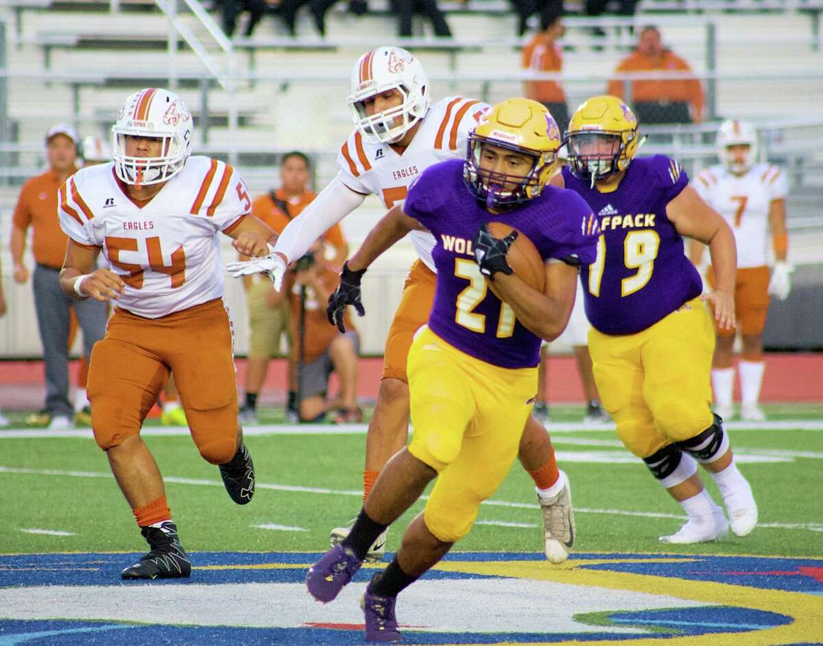 Manny Rodriguez ran 12 times for 60 yards in LBJ’s 41-9 loss at the SAC against Eagle Pass.