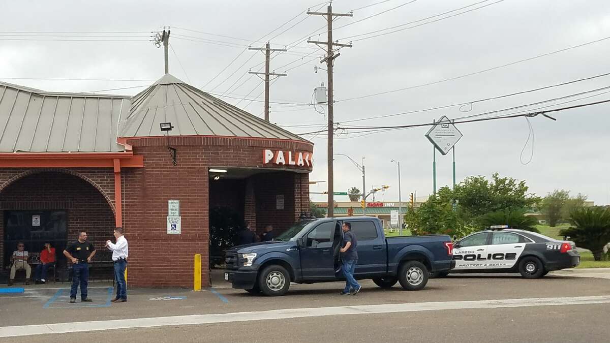 Authorities raid a business in north Laredo, located near the corner of McPherson Road and Fenwick Drive, on the afternoon of Friday, Sept. 29.