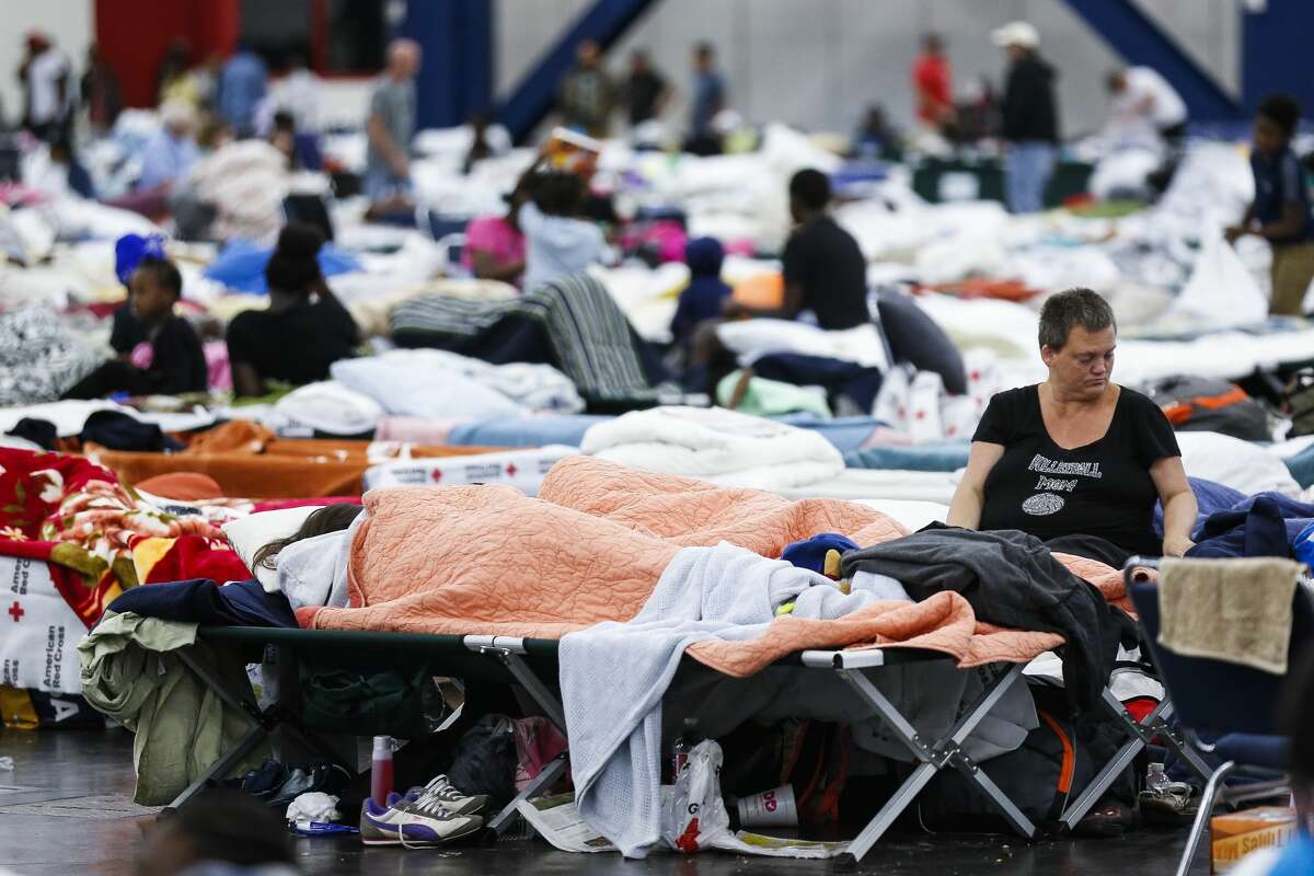 At the George R. Brown Convention Center nearly 10,000 people took shelter following Hurricane Harvey. ( Michael Ciaglo / Houston Chronicle)