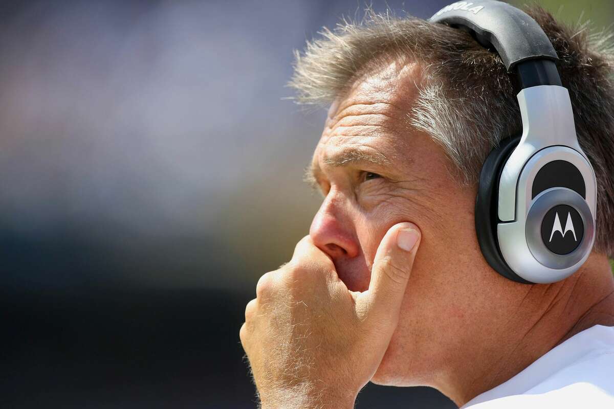SAN DIEGO, CA - SEPTEMBER 25: Quarterback Coach Jim Zorn of the Kansas City Chiefs looks on from the sidelines against the San Diego Chargers during their NFL Game on September 25, 2011 at Qualcomm Stadium in San DIego, California. (Photo by Donald Miralle/Getty Images)