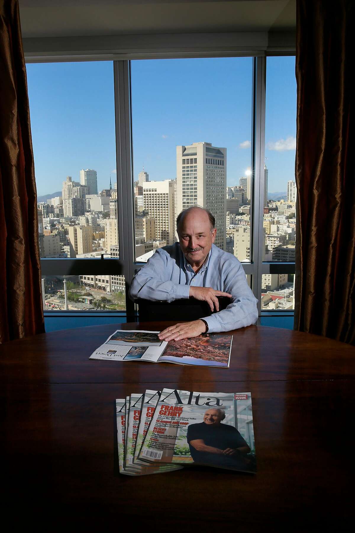 William R. Hearst III, at his downtown San Francisco, Ca., office on Thursday September 21, 2017. Hearst is launching a new magazine called, Alta, that will cover the state of California from all angles.