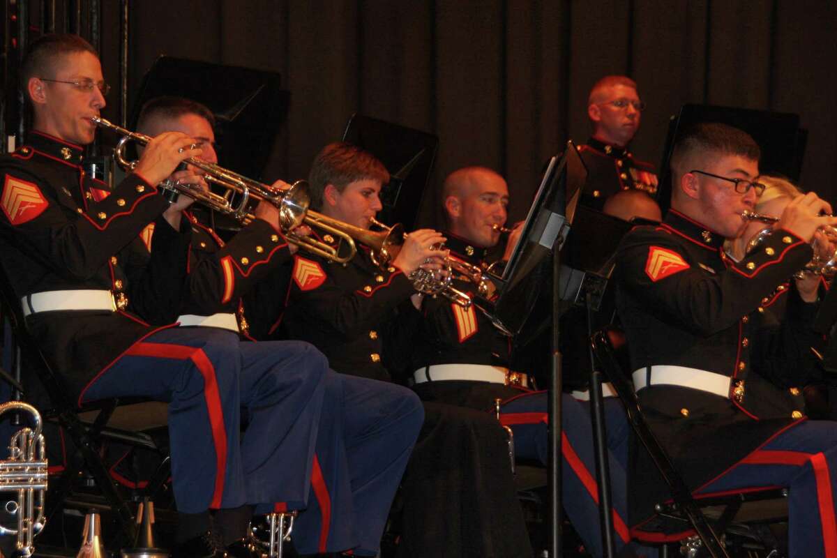 The Quantico Marine Corps Band will give two free concerts at the Klein Memorial Auditorium during a weekend of Columbus Day events in Bridgeport Oct. 6-8.