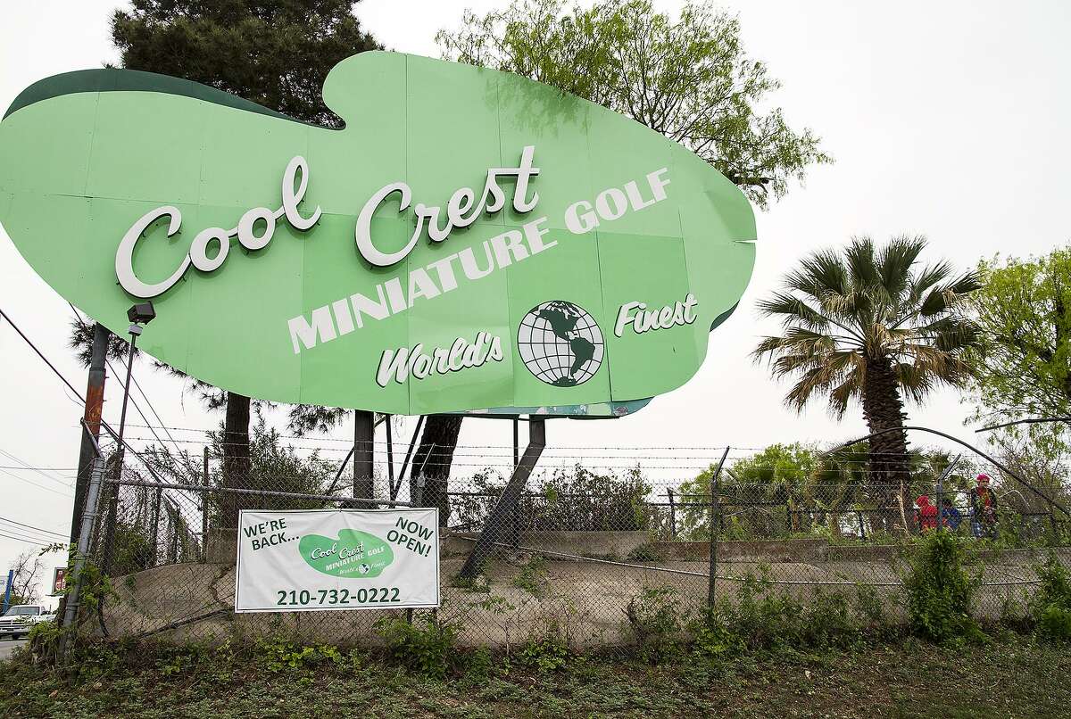 Cool Crest Miniature Golf has been a San Antonio fixture for more than 80 years. The restored sign, as seen in April 2014 at the site’s hilltop location on Fredericksburg Road, heralds a new era for Cool Crest patrons old and new that’s all about preserving its past for another generation.