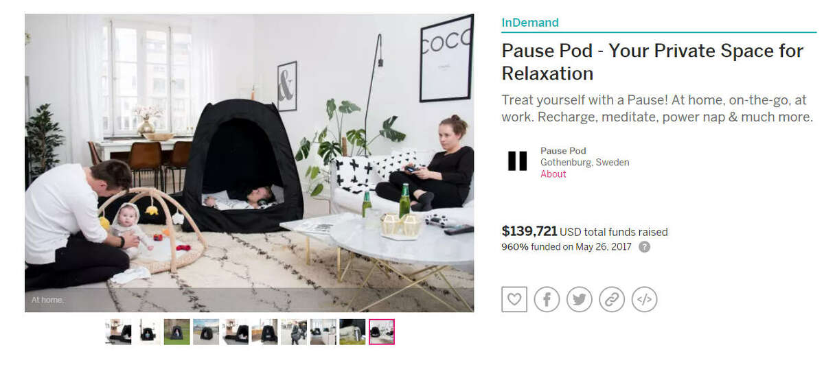 The internet can't stop making fun of a start-up company that invented the "Pause Pod," which is basically a tent. >> See some of the best tweets, reactions about the product. Photo: Pause Pod Indiegogo page