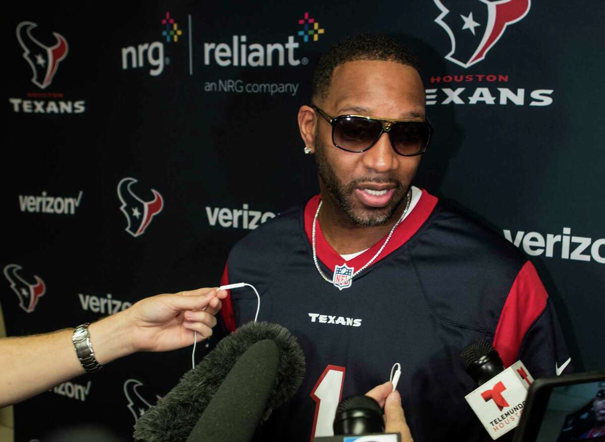 PHOTOS: A look at Tracy McGrady over the years Former Houston Rockets and Hall of Famer Tracy McGrady speaks to the media before an NFL football game against the Tennessee Titans at NRG Stadium on Sunday, Oct. 1, 2017, in Houston. McGrady is the Homefield Advantage Captain, and will lead the Texans onto the field.