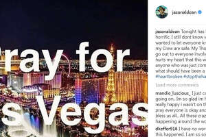 Country music star Jason Aldean reacts to mass shooting during Las Vegas concert
