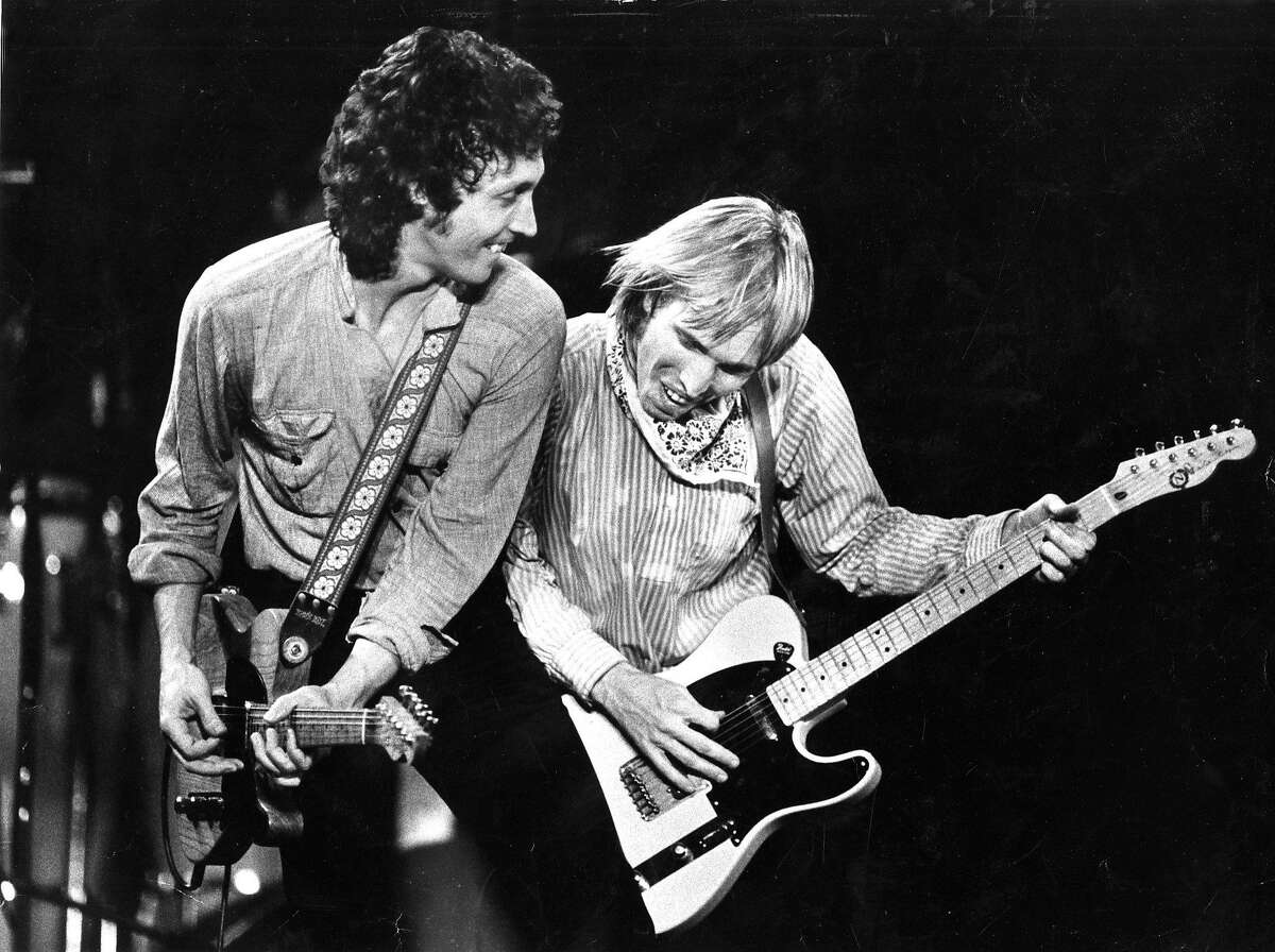 June 29, 1981: Mike Campbell and Tom Petty perform at a Tom Petty and the Heartbreakers show in the Bay Area.