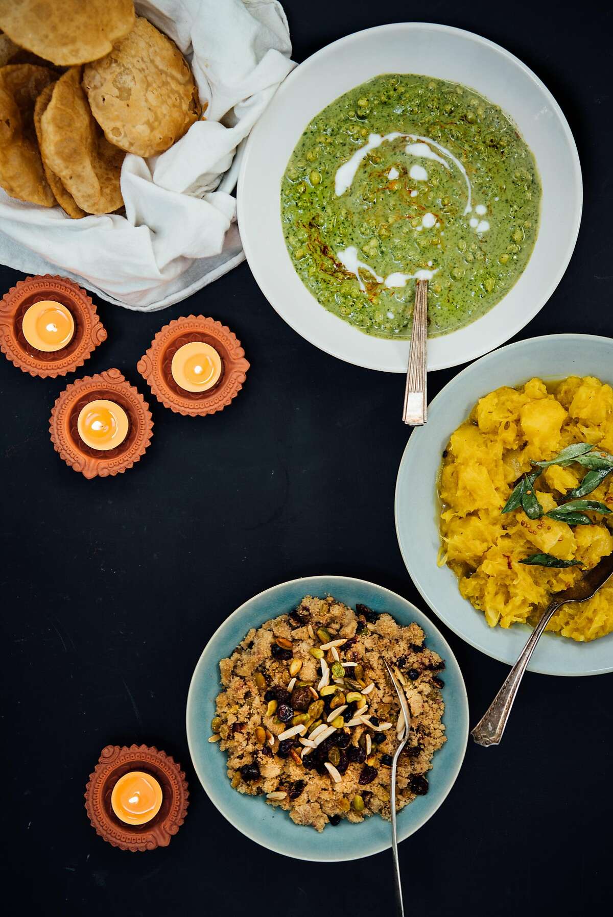Dishes for a Diwali feast