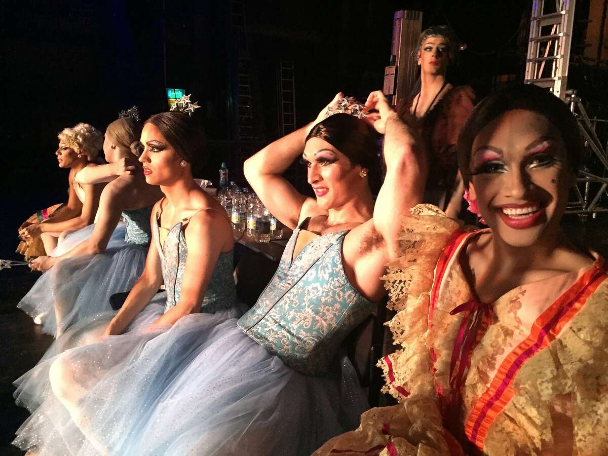 Go backstage with the Trocks in �Rebels on Pointe,� a documentary feature about the beloved male-drag ballet company Les Ballets Trockadero de Monte Carlo. Photo: Bobbi Jo Hart.