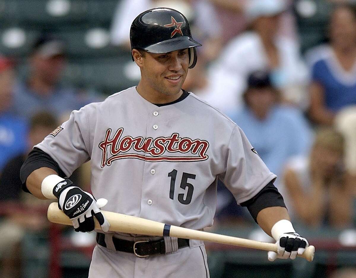 Carlos Beltran, Outfield Years with Astros: 2004, 2017 Beltran played two stints with the Astros. The first came in 2004 when he produced electric hitting numbers during the 2004 MLB Playoffs. However, during the offseason, he signed a free-agent deal with the Mets. Beltran would return to Houston in 2017 and helped the club capture a World Series title. (AP Photo/Tony Gutierrez)
