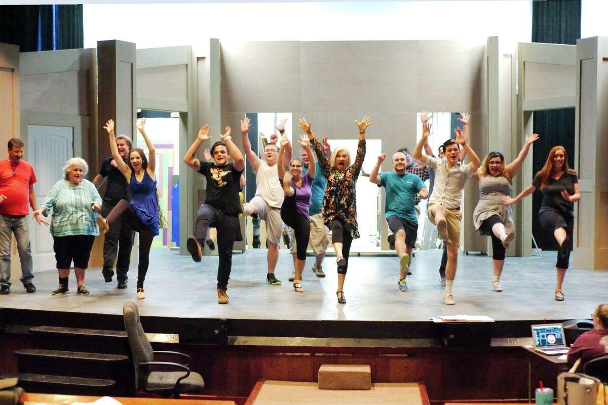The cast of "The Drowsy Chaperone" rehearses a dance scene in preparation for the show, which is being performed in the Deer Park Parks and Recreation Department's Art Park Players theater, 1302 Center St.