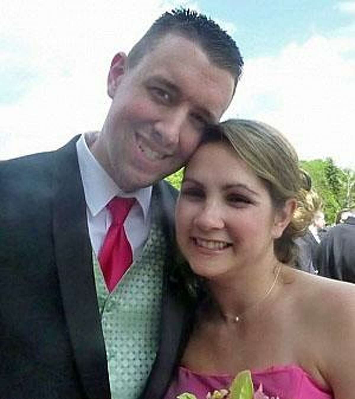The late Danbury police Sgt. Drew Carlson and his wife, Erin