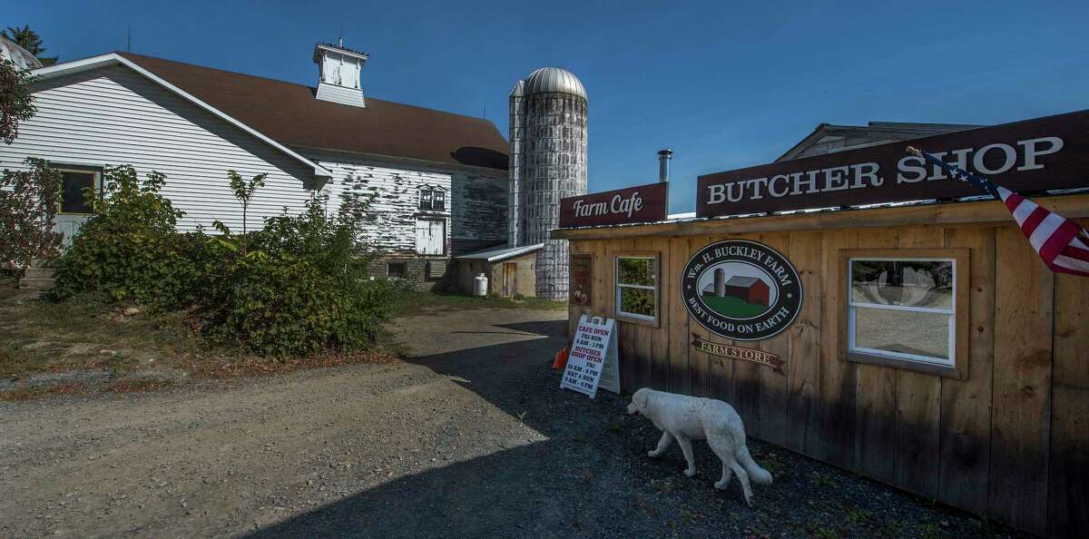 Exterior view of the farm cafe and butcher shop at the Wm. H. Buckley Farm Wednesday Oct. 4, 2017 in Ballston Spa, N.Y. (Skip Dickstein/Times Union)