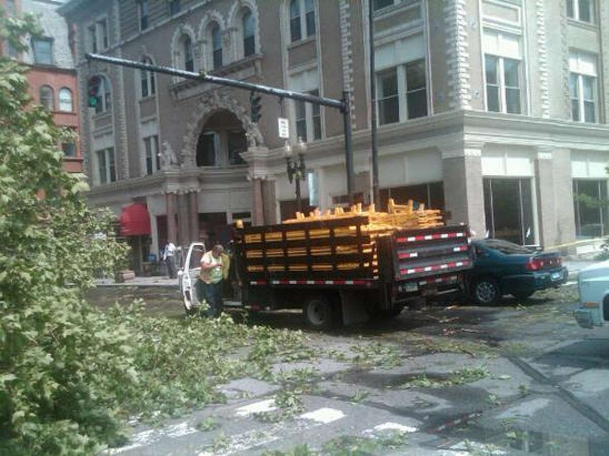 Possible tornado wallops Bridgeport, region