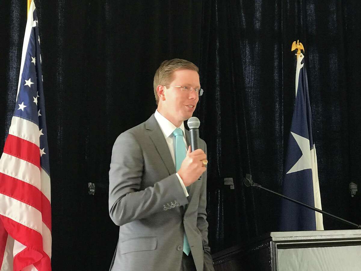 State Rep. Will Metcalf, R-Conroe discusses bills he authored and that were passed in the 85th Legislative Session at the North Shore Republican Women's monthly luncheon Wednesday, Oct. 4 at the Bentwater Country Club.