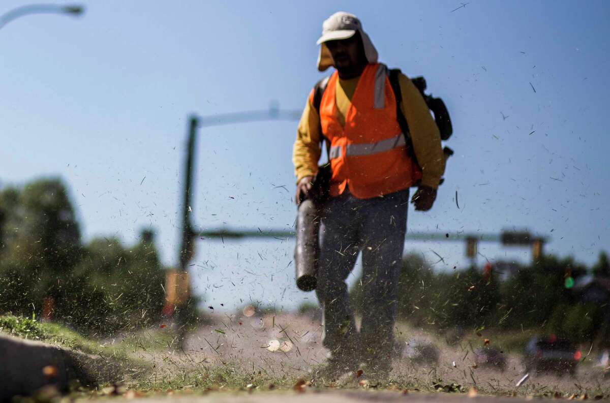 Ramiro Espinoza, a temporary migrant worker from Mexico, works at a site for CoCal Landscape in Denver. The landscaping company relies on temporary migrant workers. Congress has reduced the number of available visas by nearly 30 percent from 2016.