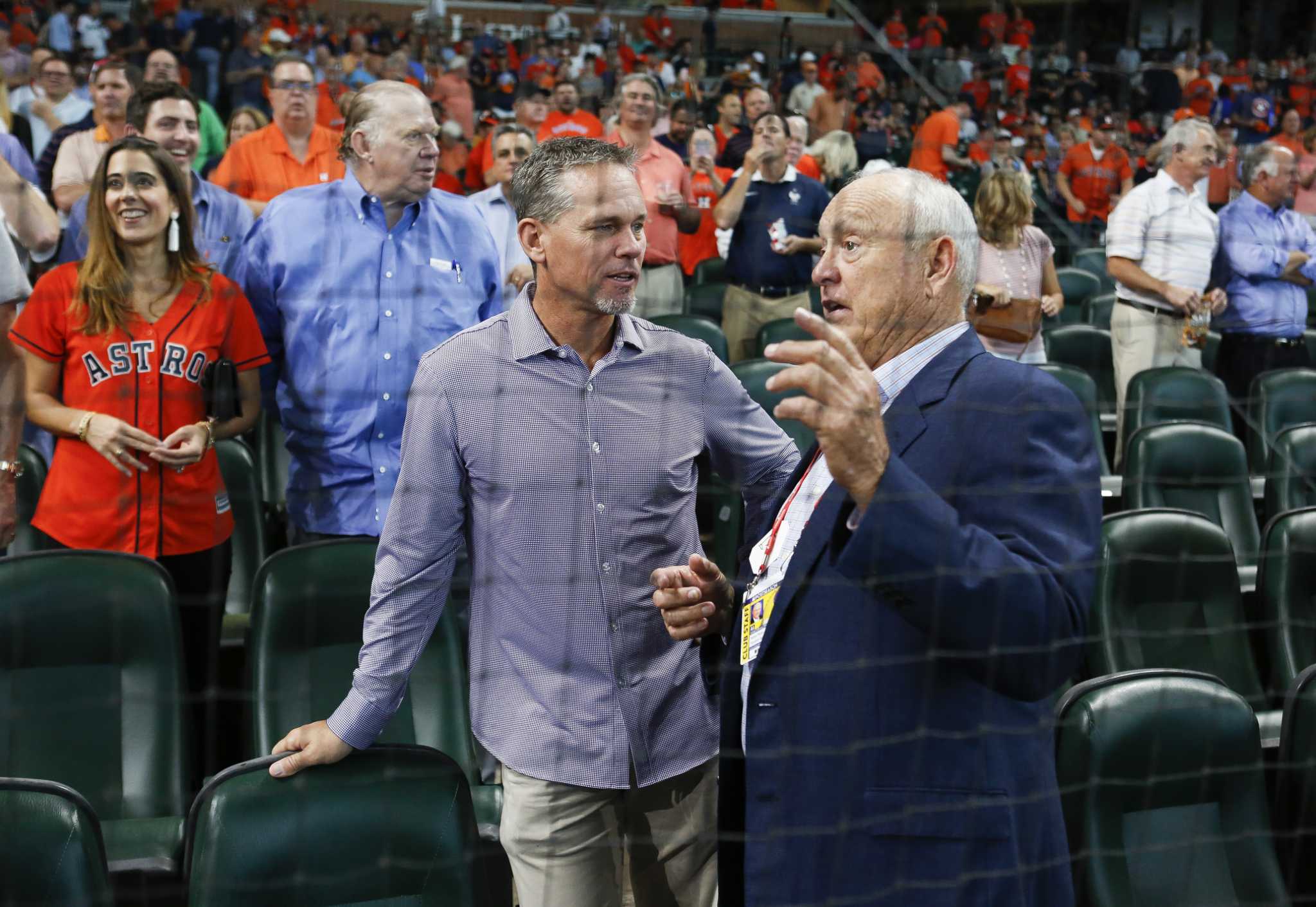 Houston Astros on X: Craig Biggio and Nolan Ryan sitting behind home plate  watching Altuve and the #Astros.  (photo via  @AstrosTalk) / X