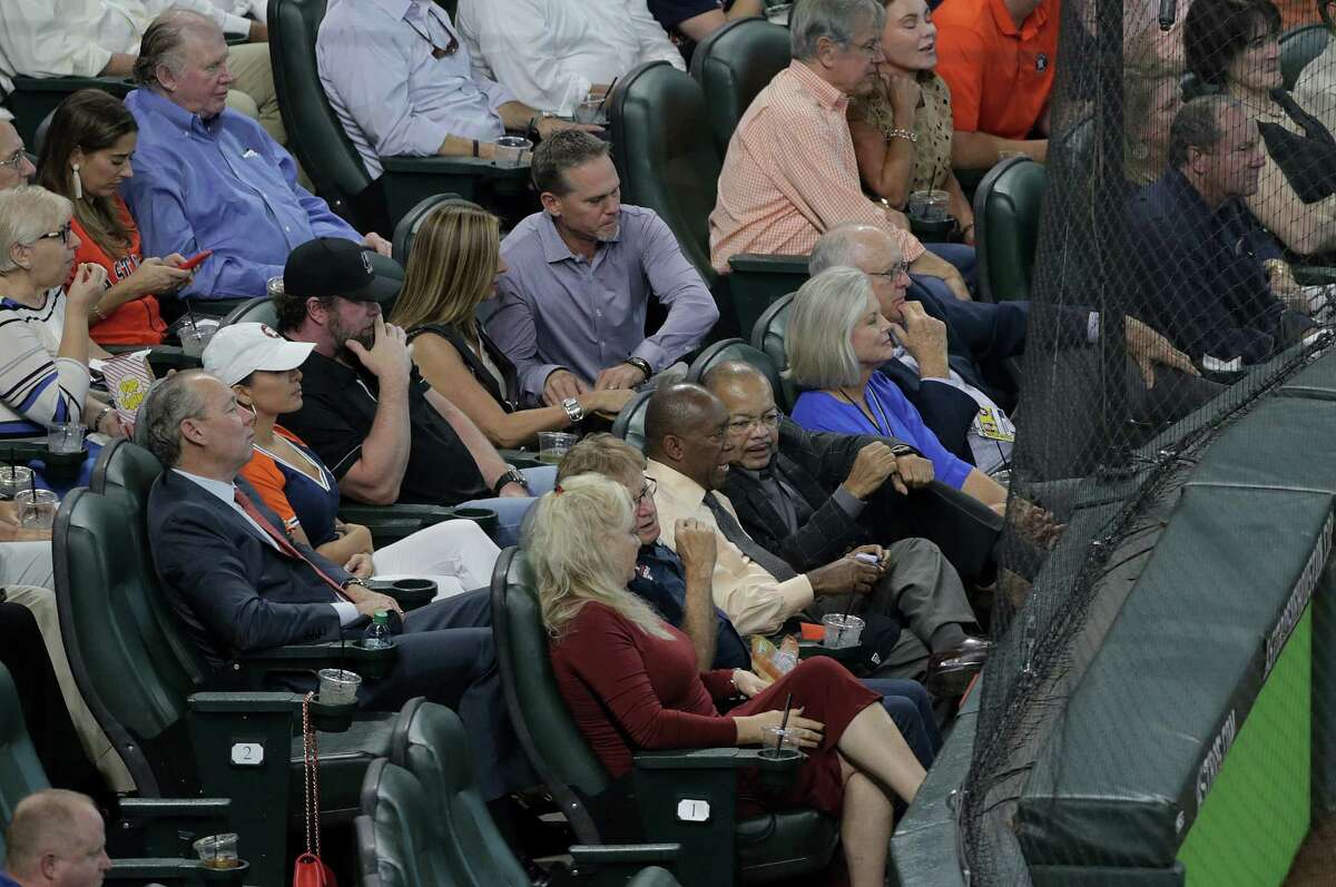 Houston Astros on X: Craig Biggio and Nolan Ryan sitting behind home plate  watching Altuve and the #Astros.  (photo via  @AstrosTalk) / X