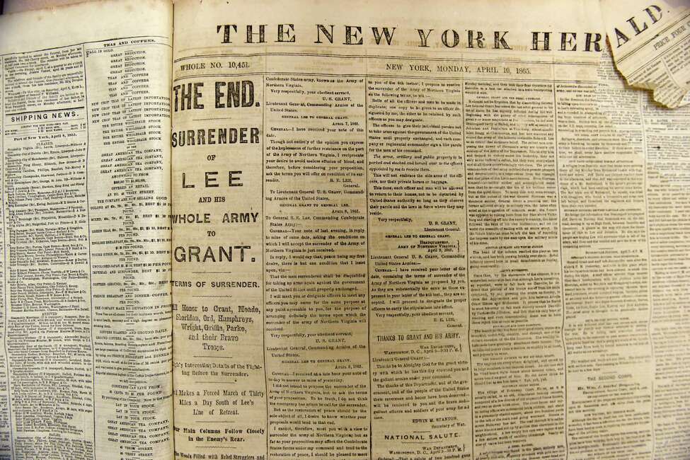 Hot off the old press 1865 newspapers captivate