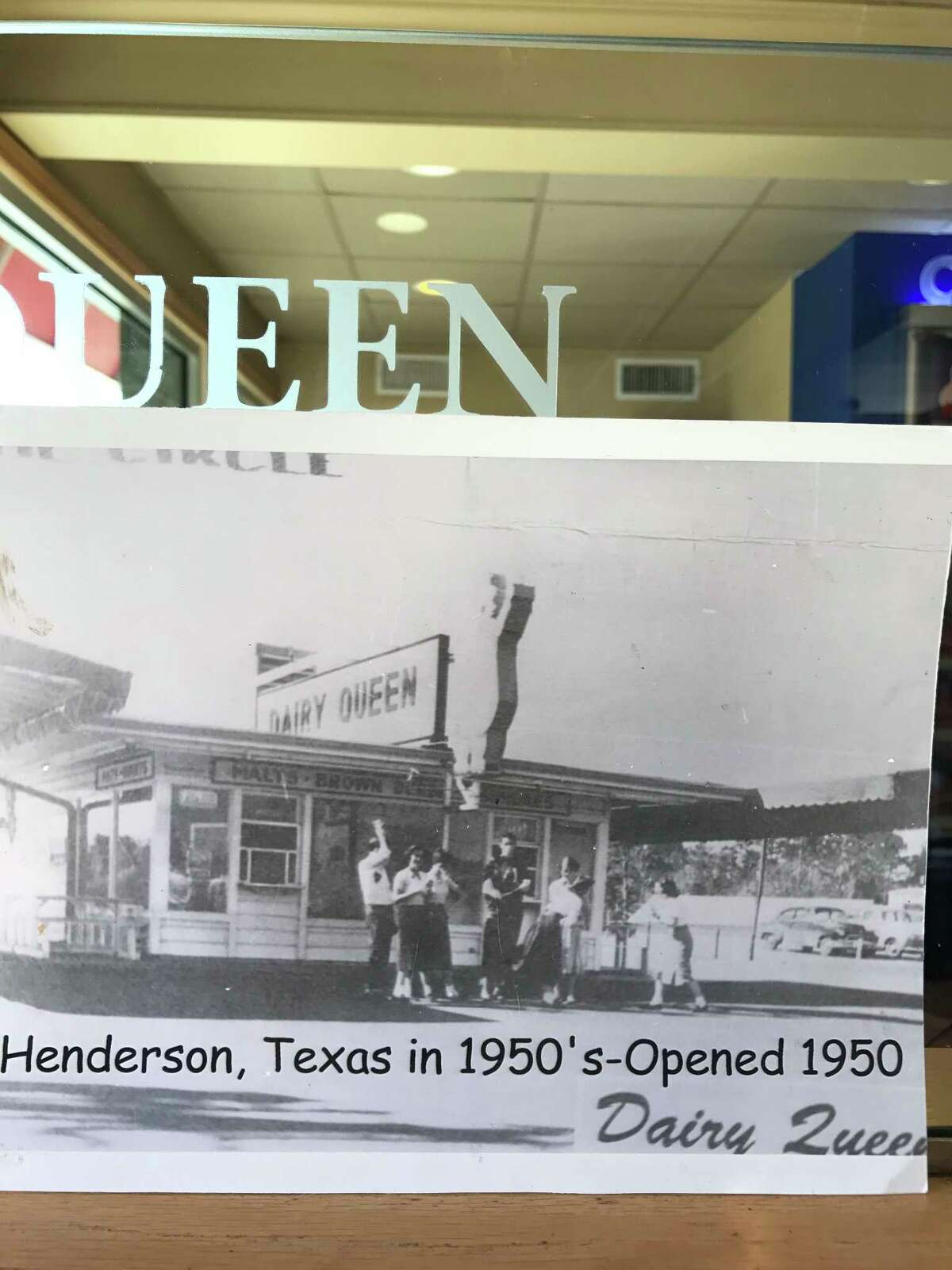 The Henderson Dairy Queen, the oldest in Texas, has been in continuous operation since 1950.