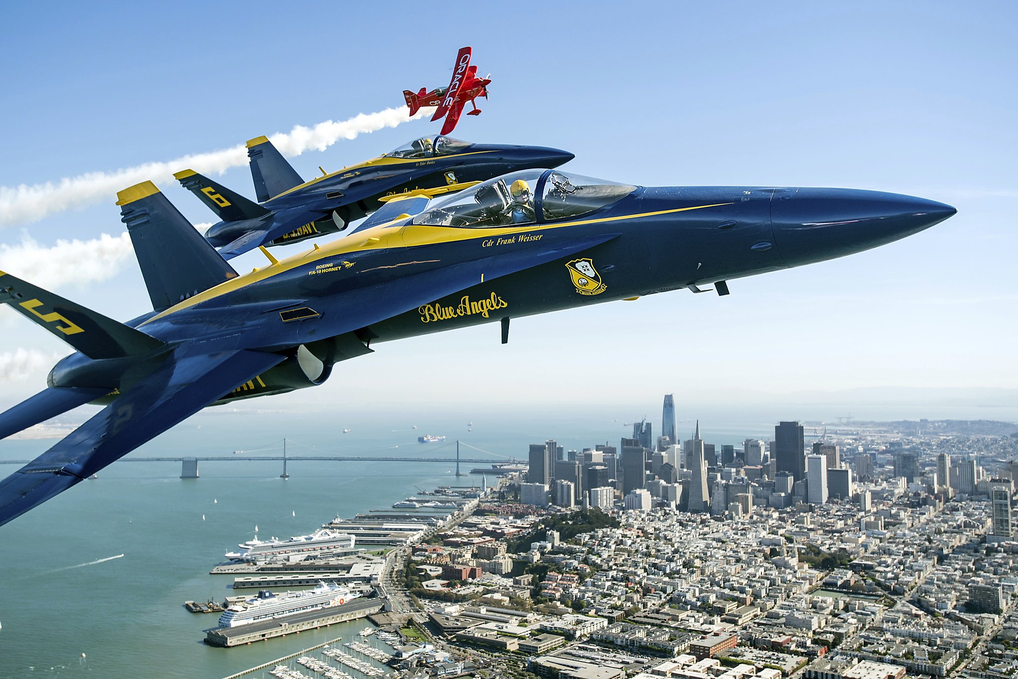 Blue Angels above San Francisco, 2017