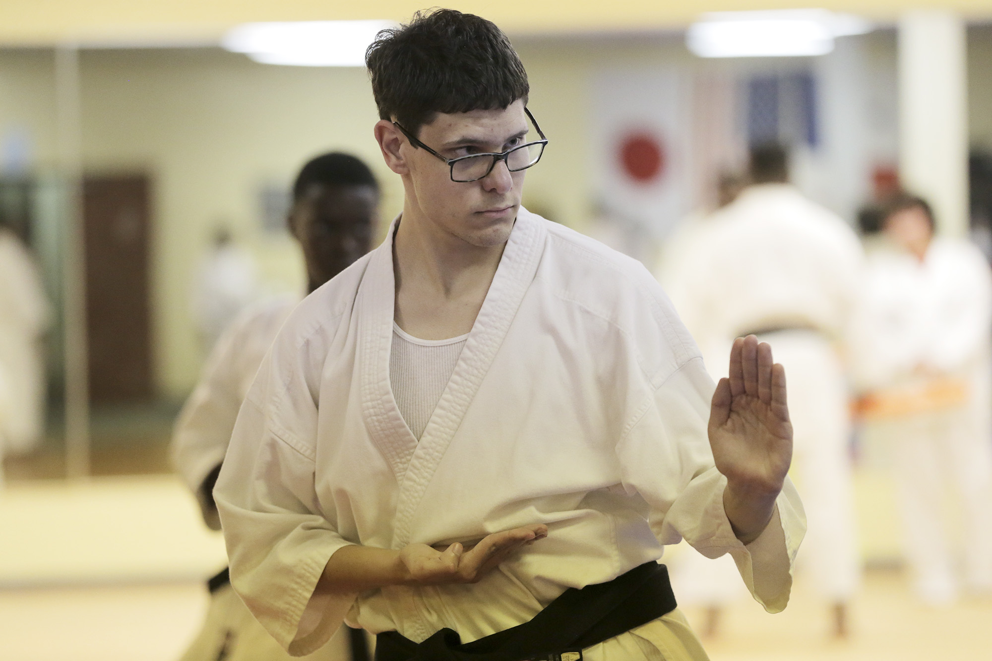He's got the chops 21yearold with autism earns seconddegree karate