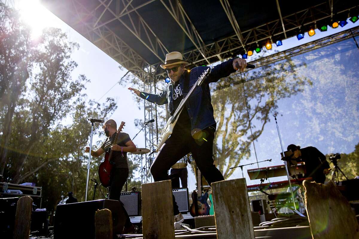 Ozomatli performs during the Hardly Strictly Bluegrass music festival at Golden Gate Park on Saturday, Oct. 7, 2017, in San Francisco, Calif.