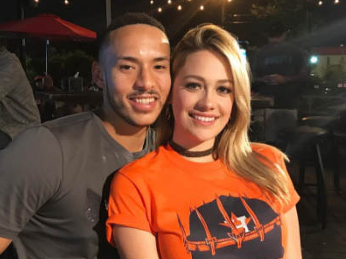 The Houston Astros' Carlos Correa and his girlfriend Daniella Rodriguez stopped by the Burger Joint after the Game 1 win over the Boston Red Sox on Oct. 5, 2017.