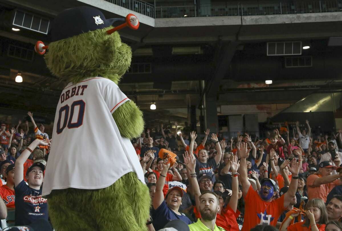 Astros fans gather at Minute Maid Park to watch Game 3