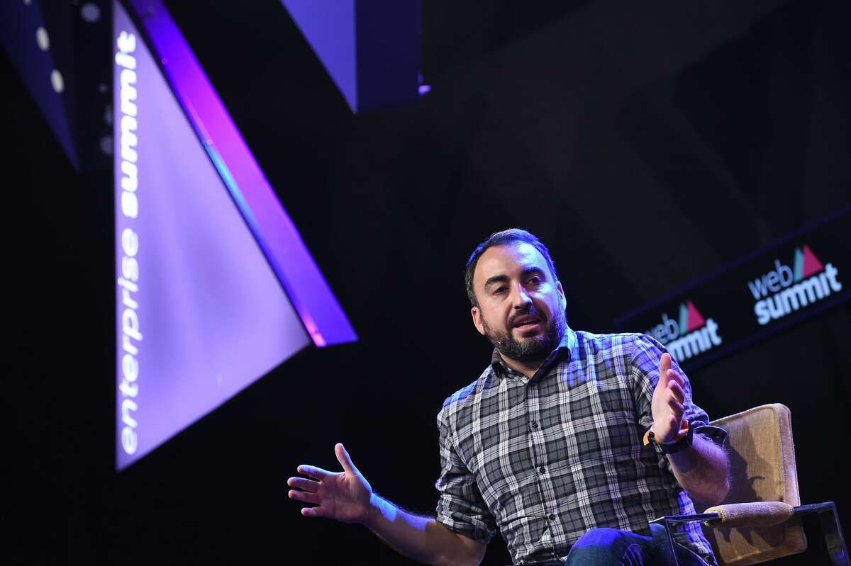 Alex Stamos, CSO, Facebook, on the Enterprise Stage during Day 2 of the 2015 Web Summit in the RDS, Dublin, Ireland.