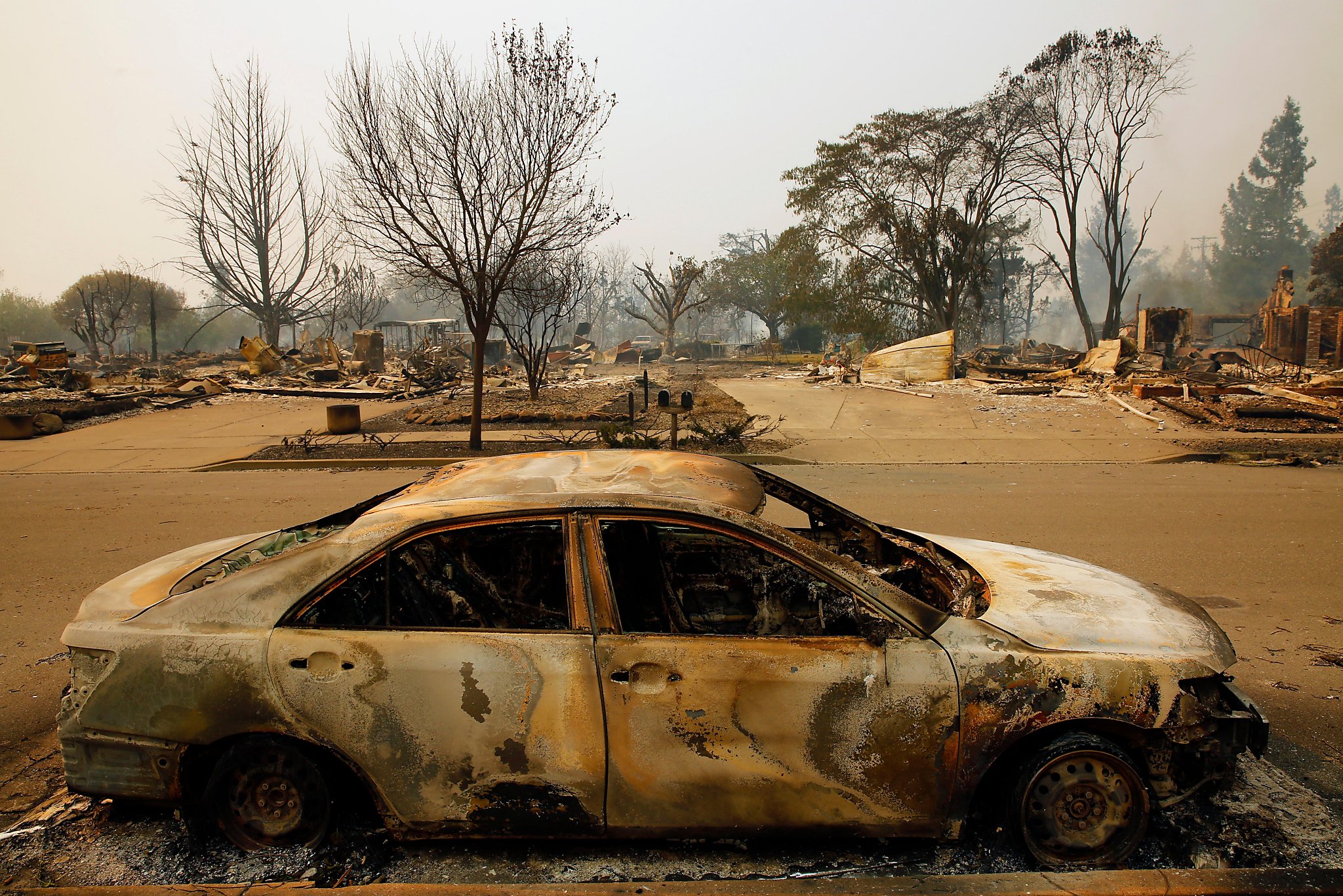 Before-and-after photos show devastation of Wine Country fires