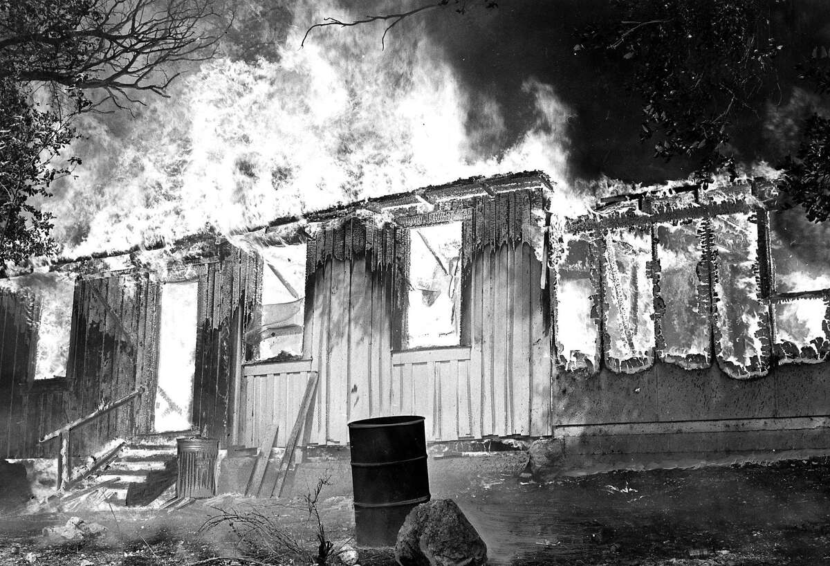 The Hanly fire September 1964 A bunk house east of Calistoga is almost completely engulfed , September 21, 1964 ran 09/22/1964, p. 12
