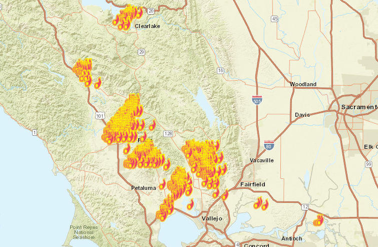 Grocery stores open during Wine Country fires