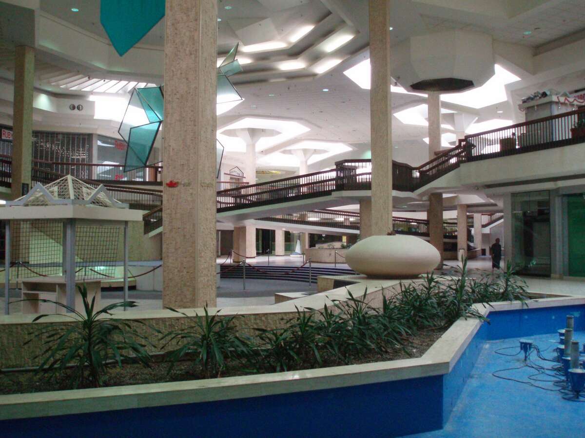 FILE - The interior of the now-destroyed Randall Park Mall in North Randall, Ohio on June 24, 2008. Tech giant Amazon purchased the property and is planning to construct a distribution warehouse.