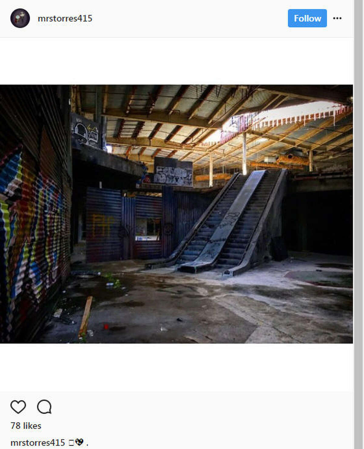 As online shopping continues to grow, some malls are becoming ghost towns and surreal for those who explore them.Image source: Instagram